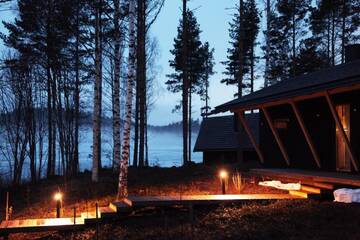 Фото номера Lakeside Three-Bedroom Villa (6 Adults) Курортные отели Halla Nature &amp; Design Villas г. Анттола 11