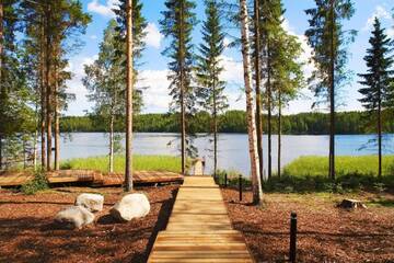 Фото номера Lakeside Three-Bedroom Villa (6 Adults) Курортные отели Halla Nature &amp; Design Villas г. Анттола 12